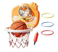 Interior Door Baloncesto, aro de baloncesto, aro pequeño, aro de baloncesto, niños baloncesto Hoop Over The Door, 33x32x8.5 cm, juego de baloncesto interior para el hogar, escuela, oro Kindergarten