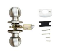 Interior Door Handle Keyless Design Tool Release Installation Reversible Mechanism Stainless Steel Build For Storage Hall Closets Tool Release Installation Door Hardware