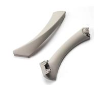Interior Manija Puerta Lado Para Serie 3 Para E90 Para E91 Para E92 316 318 320 325 328i 2004-2012 Tirador Puerta Interior Pasajero Coche Fibra Carbono RHD LHD Maneta Tirador(Gray-Set-Left)