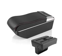 Interior Modificación Consola Central Coche Reposabrazos Elevado Almacenamiento Doble Capa Piezas Interiores Para Peugeot 307 2001-2008 Accesorios(A curved red line)