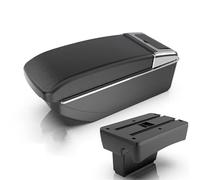 Interior Modificación Consola Central Coche Reposabrazos Elevado Almacenamiento Doble Capa Piezas Interiores Para Peugeot 307 2001-2008 Accesorios(B straight black line)