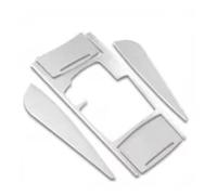Interior Molduras Decorativas Adhesivo Decorativo Tapa Panel Palanca Cambios Coche Para A6 Para C5 Para C6 2005-2011 Incluye Pegatinas Para Salida Aire(Gearshift silver B)