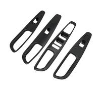 Interior Molduras Decorativas Embellecedor Marco Interruptor Elevalunas Coche 4 Piezas Fibra Carbono Para Hyundai Para Santa Fe 2019-2022