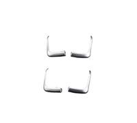 Interior Molduras Decorativas Para A3 Para 8V Para Q3 Para A4 Para A6 Para Q5 Interior Puerta Ventana Interruptor Botones Marco Cubiertas Pegatinas Embellecedor(Silver 4 piece)