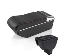 Interior Para Hyundai Para Xcent Modificación Caja Reposabrazos Caja De Almacenamiento Multifuncional Accesorio Para La Consola Central Accesorios(A curved red line)