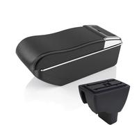 Interior Para Hyundai Para Xcent Modificación Caja Reposabrazos Caja De Almacenamiento Multifuncional Accesorio Para La Consola Central Accesorios(A curved White line)