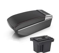 Interior Para Kia Para Cerato Para Forte 2009-2013 Consola Central Multifuncional Mejorada Con Portavasos Y Reposabrazos Accesorios(B straight red line)