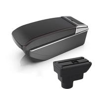 Interior Para Opel Para Corsa D Reposabrazos Interior Especial Coche Consola Central Alta Compartimento Almacenamiento Doble Capa Modificado Accesorios(B straight red line)