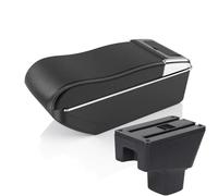 Interior Para Suzuki Para Ignis Reposabrazos Con Guantera Integrado Interior Coche Aumentar Espacio Almacenamiento Y Los Accesorios Consola Central Accesorios(A curved White line)