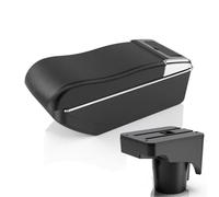 Interior Para VW Para Golf 6 5 Mk6 Para Jetta 5 Modificación Consola Central Reposabrazos Con Doble Compartimento Almacenamiento Elevado Accesorios(A curved black line)