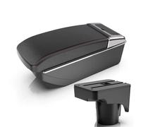 Interior Para VW Para Golf 6 5 Mk6 Para Jetta 5 Modificación Consola Central Reposabrazos Con Doble Compartimento Almacenamiento Elevado Accesorios(B straight red line)