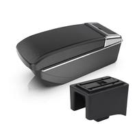 Interior Para VW Para Jetta Para Polo 5 Mejoras En La Consola Central Con Reposabrazos, Almacenamiento De Doble Capa Y Portavasos. Accesorios(B straight black line)