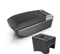 Interior Para VW Para Polo Mk5 6R Para Vento 2012-2018 Modificación De Piezas Para Reposabrazos, Consola Central Y Almacenamiento De Doble Capa. Accesorios(B straight White line)