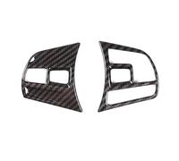 Interior Pegatinas Accesorio Interior Cromado Mate Embellecedor De Cubierta Botón Volante Para Serie 3 4 F30 F34 GT 2014-2017(Carbon fibre)