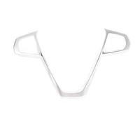 Interior Pegatinas Cubierta Embellecedora De Marco Botón Volante ABS Para 3 5 7 Series X3 X5 X7 G05 G07 G11 G12 G20 G30 2019-2020 Para 6 GT(Plata mate)