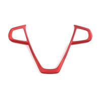 Interior Pegatinas Cubierta Embellecedora De Marco Botón Volante ABS Para 3 5 7 Series X3 X5 X7 G05 G07 G11 G12 G20 G30 2019-2020 Para 6 GT(Matte red)