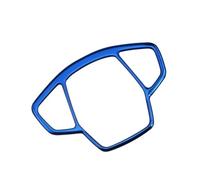 Interior Pegatinas Freno De Mano Electrónico Acero Inoxidable Panel Botones Pegatina Cubierta Embellecedora Para Jeep Para Compass 2017-2019(Azul)