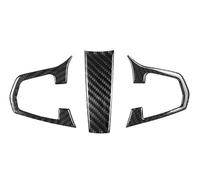 Interior Pegatinas Para 5 Series G30 G38 X3 G01 G08 Cubierta De Botón Volante Fibra Carbono Para Coche Accesorios Embellecedores Adhesivos(A)