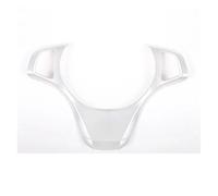 Interior Pegatinas Para X3 E83 2006 2007 2008 2009 2010 ABS Fibra De Carbono Cubierta Marco Volante Coche Pegatina Embellecedora Accesorios Interiores(Sliver)