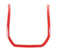 Interior Pegatinas Tiras Decorativas Volante ABS Cromado Pegatinas Embellecedoras Cubierta Para Land Para Rover Para Range Para Evoque Interior 2012-2017(Rojo)