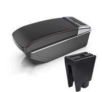 Interior Reposabrazos De Coche Modificado Con Almacenamiento De Doble Capa, Consola Central, Accesorios De Decoración Interior Para Aygo BJ Accesorios(B straight red line)