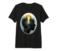 Interior Sendero de Crecimiento Alma Espiritual Mente Silenciosa Profunda Camiseta Premium