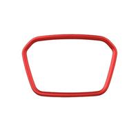 Interiores 1 Uds. Para Para Q5 FY Q3 Q7 2016-2022 Insignia Decorativa Cubierta Anillo Emblema Marco Central Volante Adornos Adhesivos accesorios interiores(Rojo)