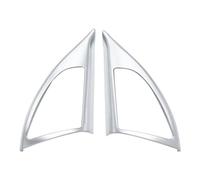 Interiores 2 Unids/set ABS Cromado Una Columna Panel Audio Frontal Pegatinas Embellecedoras Circulares Para X1 F48 2015-2021 Accesorios Coche accesorios interiores