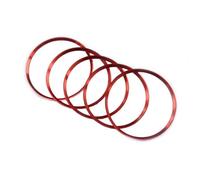 Interiores 5 Uds Para Benz AB Para CLA Para GLA 180 200 220 Acondicionador Pegatina Salida Ventilación Cubierta Embellecedora Anillo Decoración accesorios interiores(Rojo)