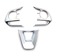 Interiores Automóviles Embellecedor Para Marco Volante Decoración Accesorios Estilo Coche Pegatina 3 Piezas Para Toyota Para Corolla 2020 Coche Interior Accesorios(Matte Silver)