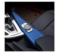 Interiores Centrales para BMW 3 4 Series 3GT F34 F36 F30 2013-2018 Cubierta Panel Multimedia IDrive Coche Cambio Marchas Central Embellecedor Cubierta Botón Multimedia Mando Central Interior(Blue)