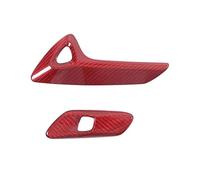 Interiores Coche Para Chevrolet Para Corvette C7 2014-2019 Embellecedor De Marco De Botón De Interruptor Eléctrico De Puerta Interior De Coche Auto Interior(Red carbon)