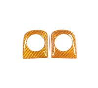 Interiores Coche Para Chevrolet Para Corvette C8 2020-2024 Embellecedor Base Barra Dirección Del Volante Del Coche Accesorios Interiores Auto Interior(Yellow carbon fiber)