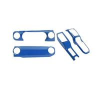 Interiores Coche Para Jeep Para Wrangler JL JT 2018+ Panel Control Central Tablero Instrumentos 4WD Cambio Marchas Portavasos Cubierta Decorativa Auto Interior(Blue)
