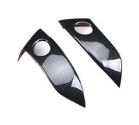 Interiores Coche Para Toyota Para RAV4 2009-2012 Panel Interruptores Luz Emergencia Control Central Tablero Instrumentos Automóvil Cubierta Embellecedora Auto Interior(Carbon Fiber Black)