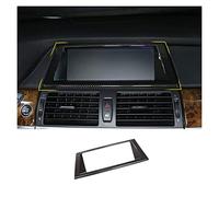 Interiores Consola Central Decorativos Para BMW X5 E70 X6 E71 2008-2013, Panel Salpicadero Coche Marco Antalla Navegación Cubierta Embellecedora, Pegatina Interior Fibra Carbono ( Color : Fibra de car