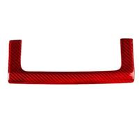 Interiores Cubierta Panel Caja Almacenamiento Tablero Seco Real Decoración Interior Coche Para Dodge Para Ram 1500 2013-2018 Funda decoraci(Red Carbon1)