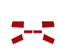 Interiores De Coche Para Dodge Para Magnum Para Cargador 08-10 Protector Para Volante Coche Pegatina Accesorios Embellecedor Interior Car Interior Accessories(A Red Carbon)