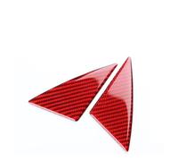 Interiores De Coche Para Kia Para Stinger 2019-2023 LHD RHD Puerta Coche Triángulo Accesorios Ajuste Interior Pegatina Fibra De Carbono Suave Car Interior Accessories(Red Carbon)