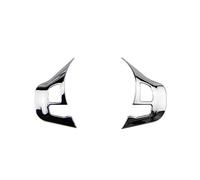 Interiores De Coche Para Peugeot 2008 208 2014-2018 Accesorios ABS Decoración Del Volante Del Coche Cubierta Embellecedora Pegatina Car Interior Accessories(2 X bright)