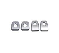 Interiores De Coche Para X5 F15 X6 F16 2014 2015 2016 Accesorios Cubierta Anillo Cerradura Puerta De Coche Decoración De Embellecedor Car Interior Accessories(Plata)