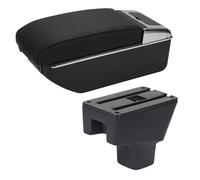 Interiores De La Caja Cenicero Piezas De Reequipamiento Del Reposabrazos Del Coche Caja De Almacenamiento Interior Para Suzuki SX4(B2 Black black)