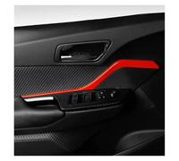 Interiores Juego 2 Tiras Decorativas Plástico ABS para Puerta Delantera Coche para Toyota para CHR 2016 2017 2018 Molduras Decorativas