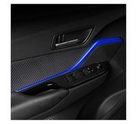 Interiores Juego 2 Tiras Decorativas Plástico ABS para Puerta Delantera Coche para Toyota para CHR 2016 2017 2018 Molduras Decorativas