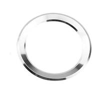 Interiores Pane Volante Decoración Circular Pegatina Embellecedora Cubierta Para Skoda Para Octavia Para A5 Para A7 Para Fabia Para Rapid Funda decoraci(Plata)