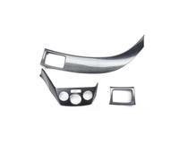 Interiores Panel Para Subaru Para Forester 2008 2009-2012 LHD Tablero De Coche Central Asiento De Pasajero Decoración Lateral Tiras Cubierta Embellecedora(De fibra de carbono Negro)