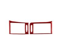 Interiores Para Lexus Para IS250 2013-2020 Tablero Fibra Carbono Ambos Lados Salida Aire Cubierta Embellecedora Decoración Interior Pegatina Funda decoraci(Red LHD)