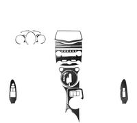 Interiores Para Nissan Para 370Z Para Z34 2009-UP Velocímetro Cambio Marchas Juego Manija Puerta Elevación Ventana Pegatina Interior Coche Funda decoraci(37)