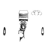 Interiores Para Nissan Para 370Z Para Z34 2009-UP Velocímetro Cambio Marchas Juego Manija Puerta Elevación Ventana Pegatina Interior Coche Funda decoraci(38)