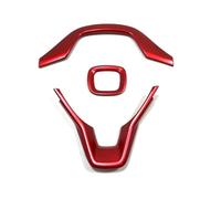 Interiores Para Odyssey 2022 2023 2024 Cubiertas Marco Volante Embellecedores Plástico ABS Decoración Coche Pegatinas Diseño Funda decoraci(Rojo)